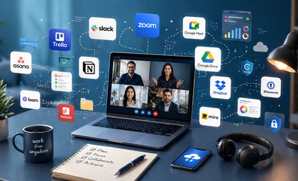 بهترین ابزارهای دورکاری | معرفی 15 ابزار ضروری