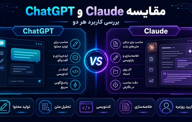 مقایسه ChatGPT و Claude | بررسی کاربرد هر دو