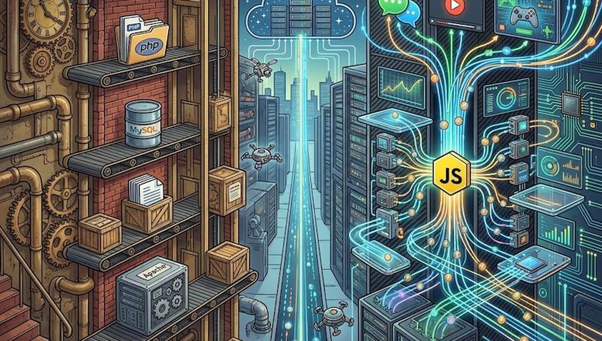 تفاوت هاست Node.js با هاست اشتراکی معمولی چیست؟ | ابر برنت