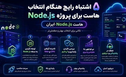 ۵ اشتباه رایج هنگام انتخاب هاست برای پروژه Node.js