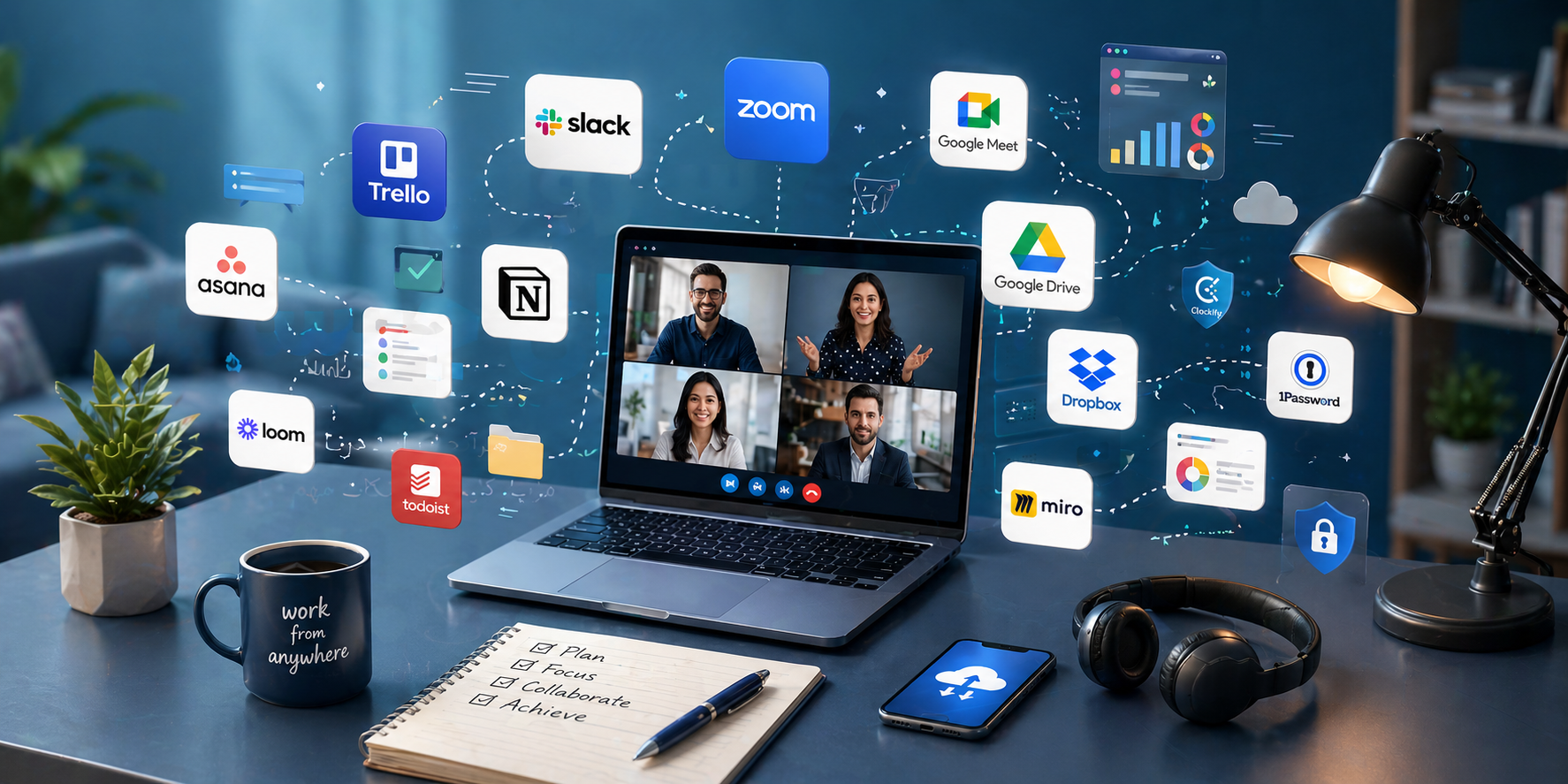 بهترین ابزارهای دورکاری | معرفی 15 ابزار ضروری